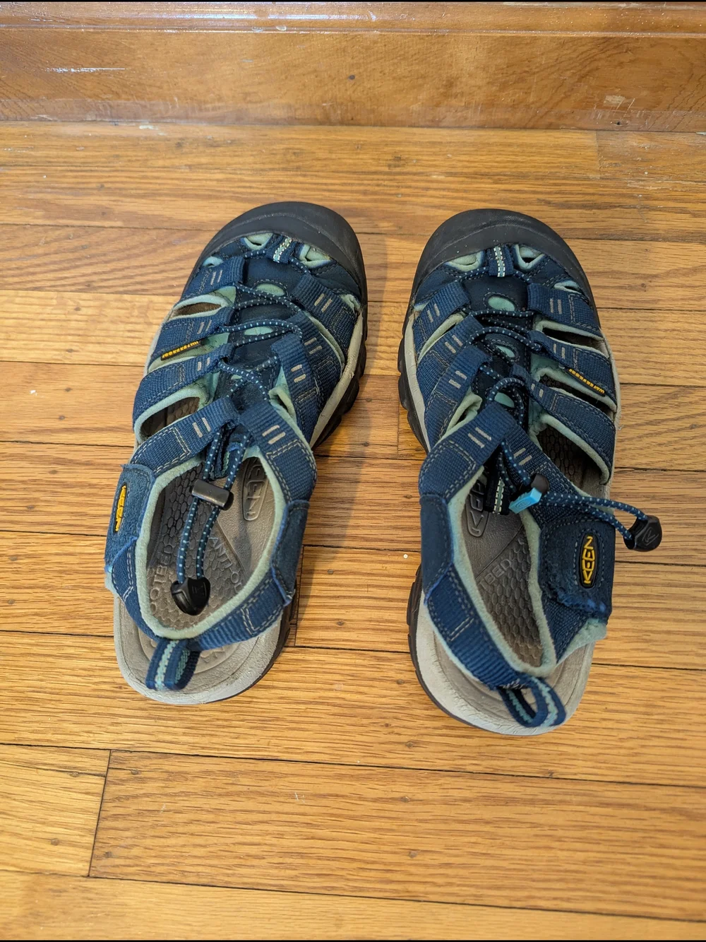Women's Navy and Light Blue Outdoor Sandals